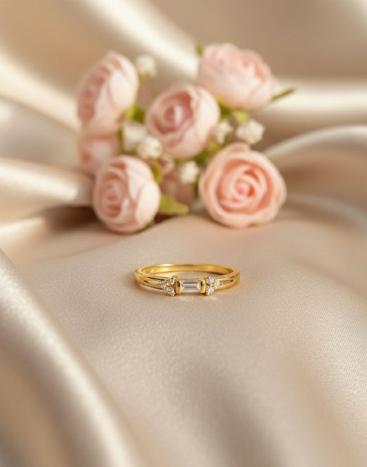 Golden Petal Ring